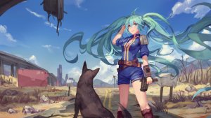 Rating: Safe Score: 0 Tags: crossover fallout_4 hatsune_miku vocaloid User: Vetyt