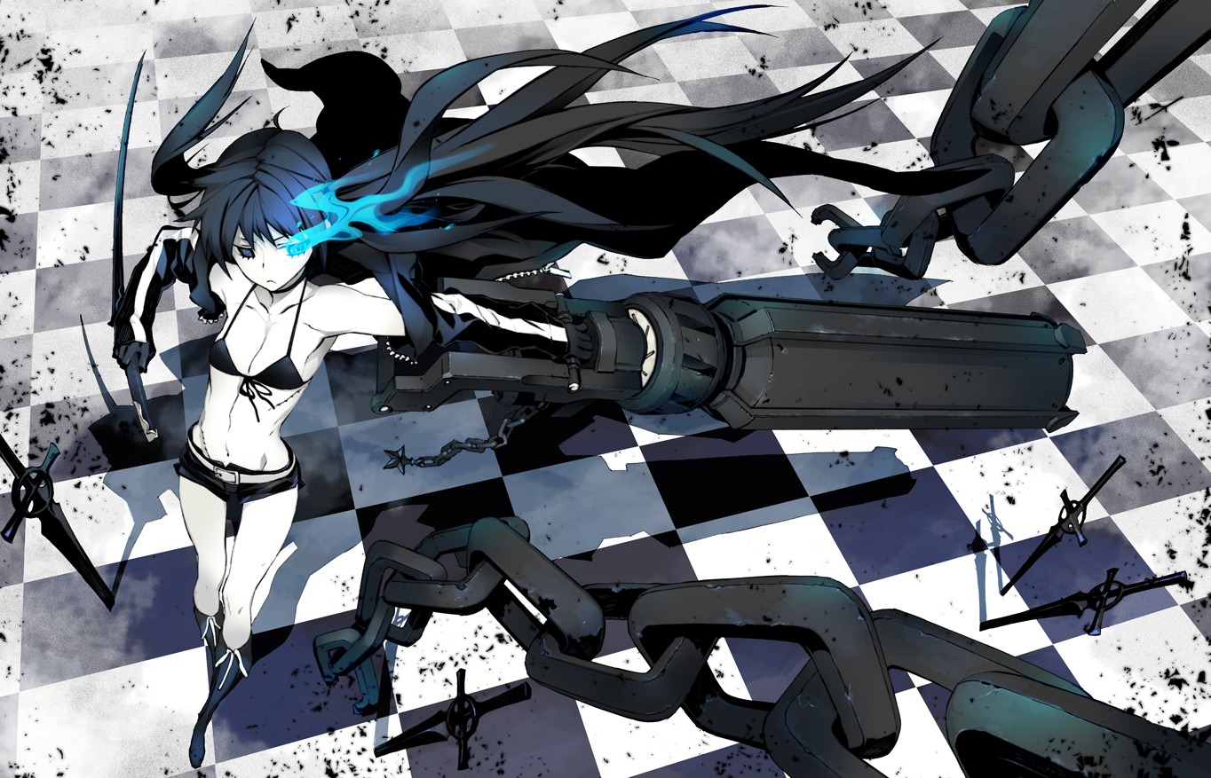 black_rock_shooter black_rock_shooter_(character) działo