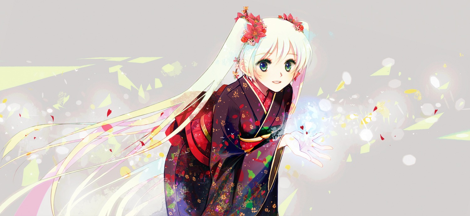 hatsune_miku kimono vocaloid