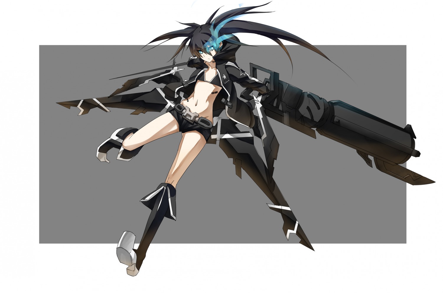 black_rock_shooter black_rock_shooter_(character) black_rock_shooter_(game) działo