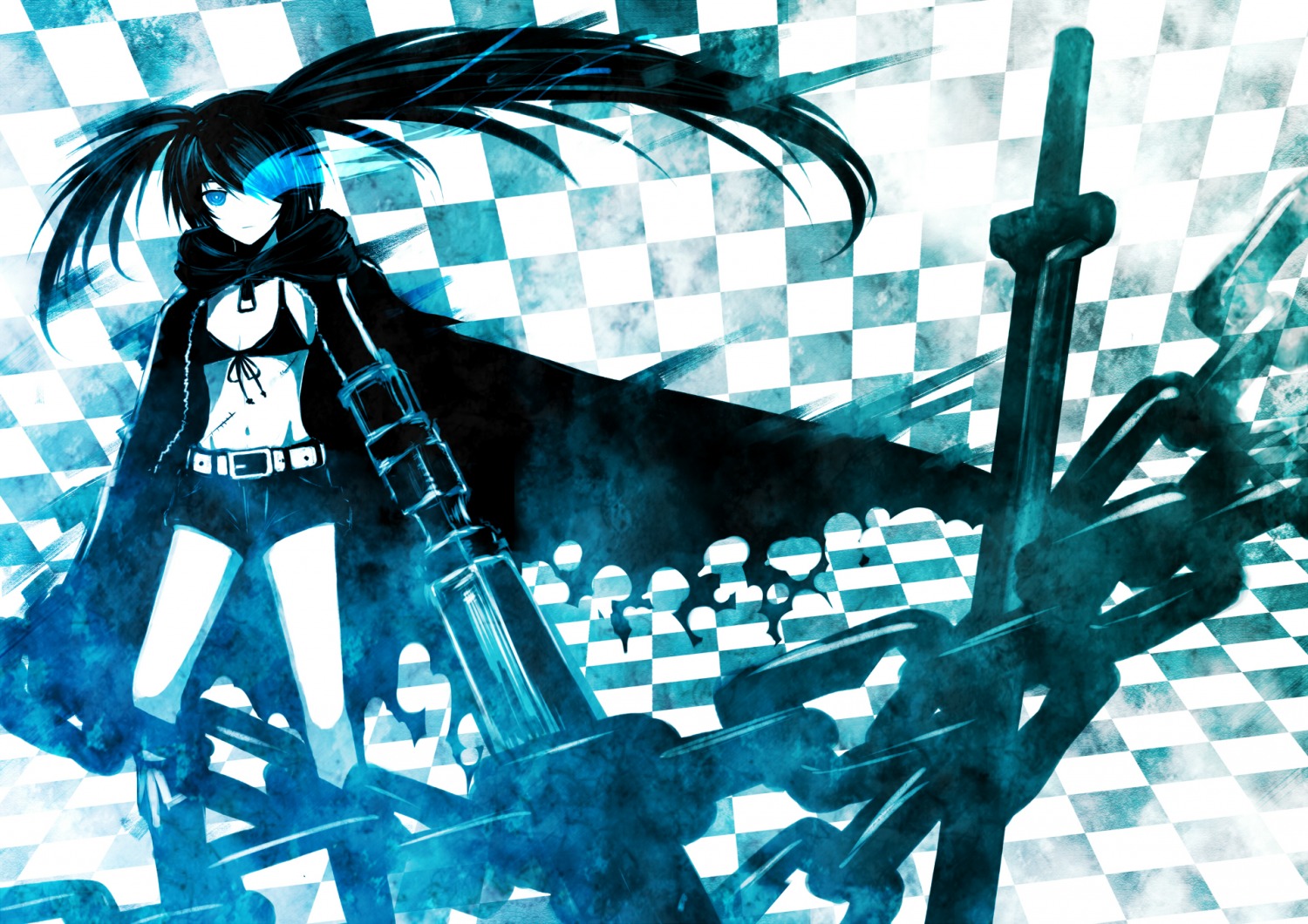 Владелец блэк рок. WRS Black Rock Shooter. Black Rock Shooter мато курой. Black Rock Shooter птичка. Эскиз Блэк рок шутер.