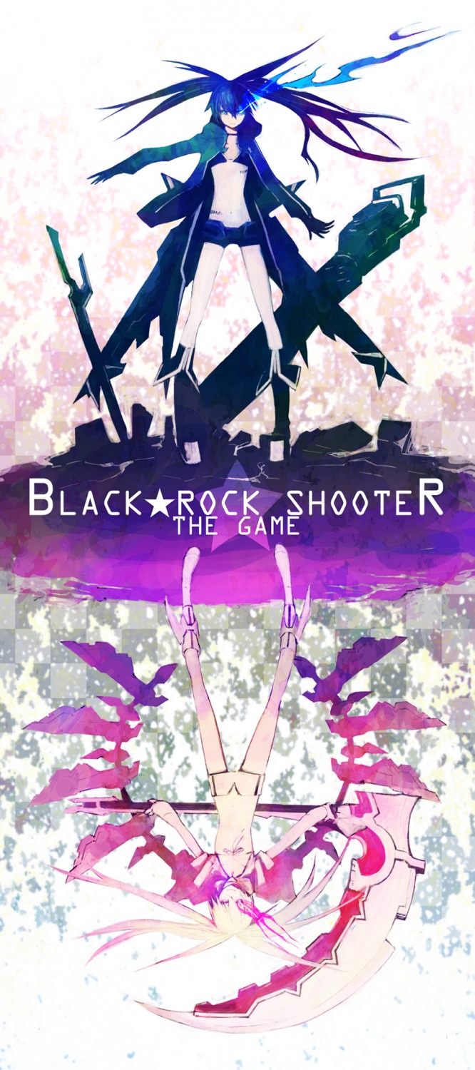 black_rock_shooter black_rock_shooter_(character) black_rock_shooter_(game) działo white_rock_shooter