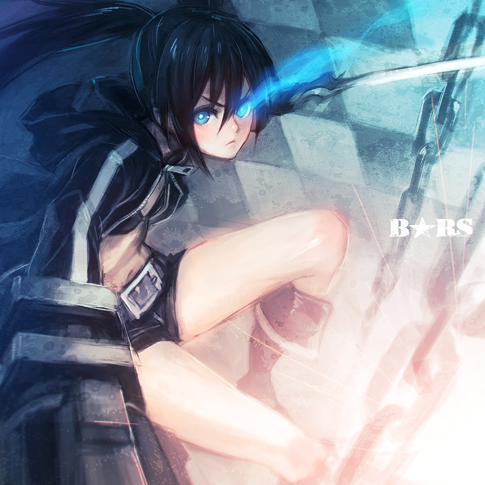 black_rock_shooter black_rock_shooter_(character) działo