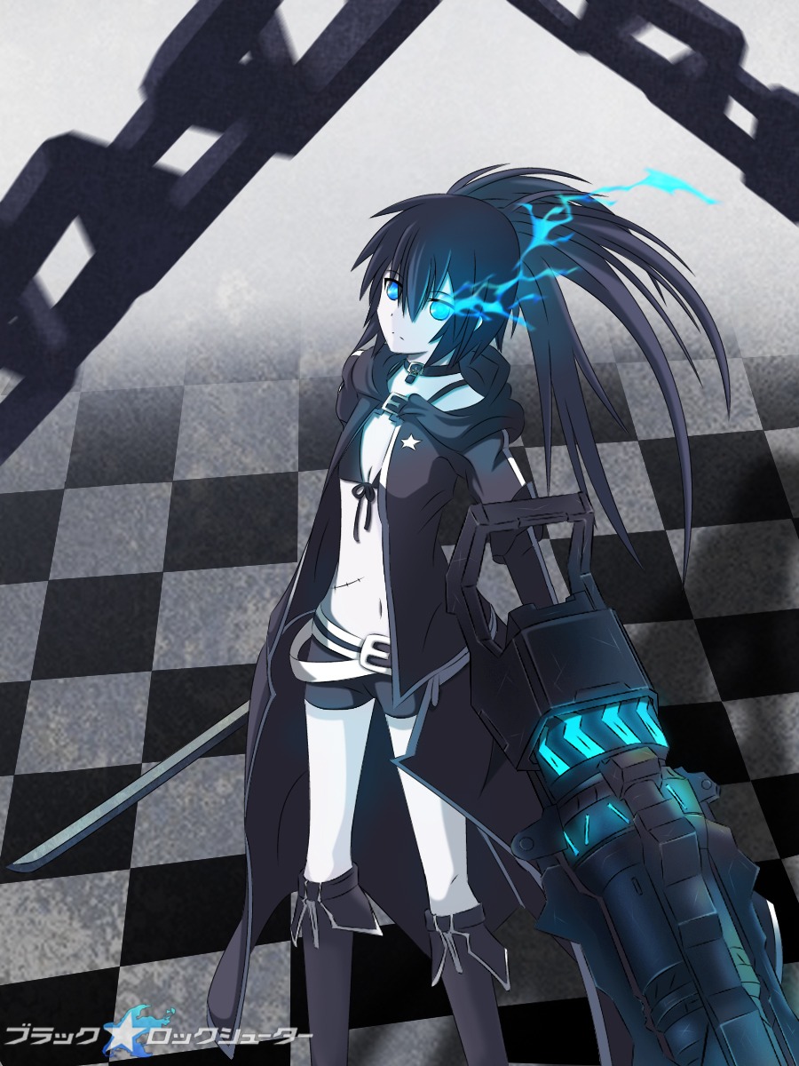 black_rock_shooter black_rock_shooter_(character) działo