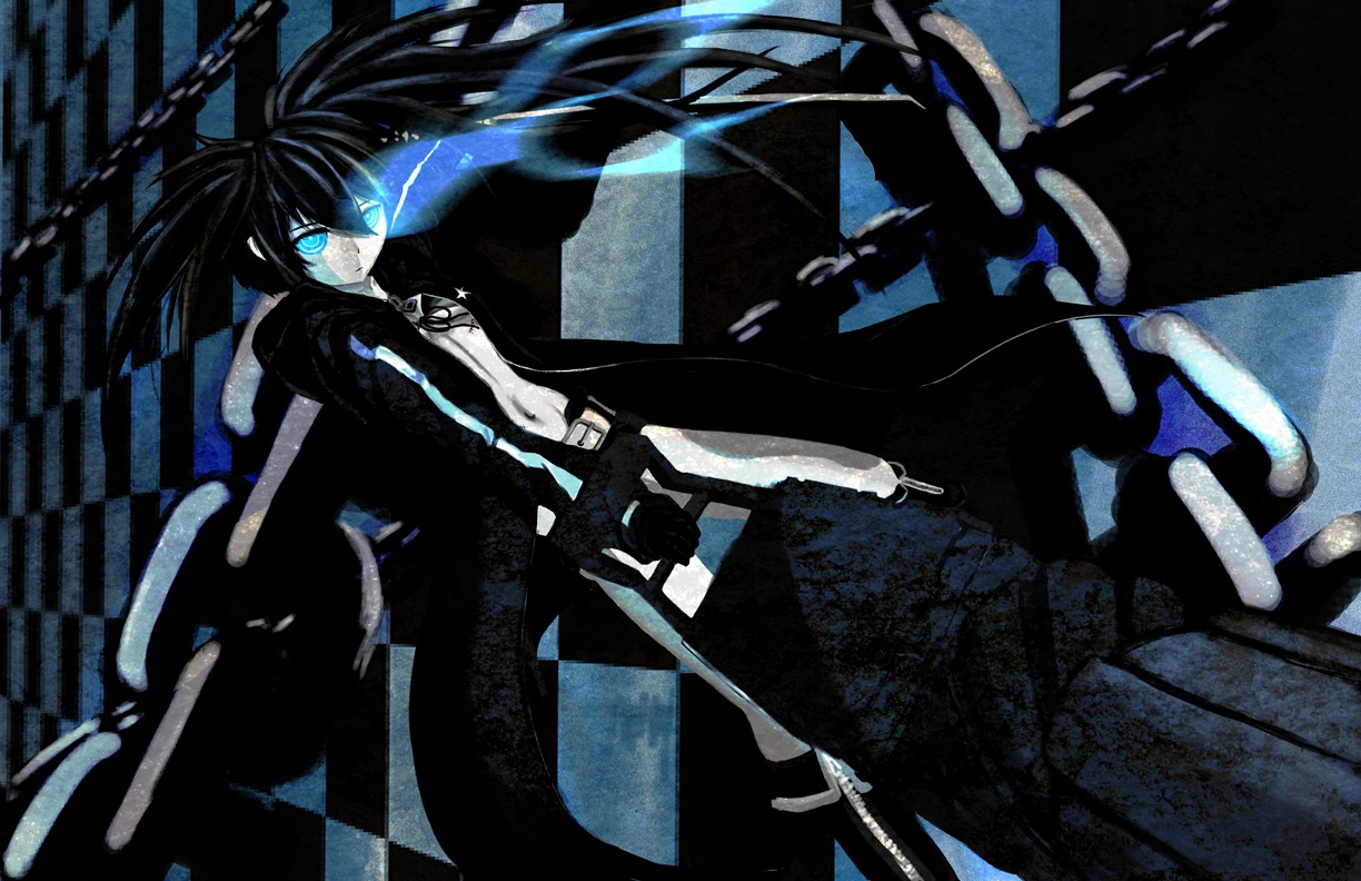 black_rock_shooter black_rock_shooter_(character) działo