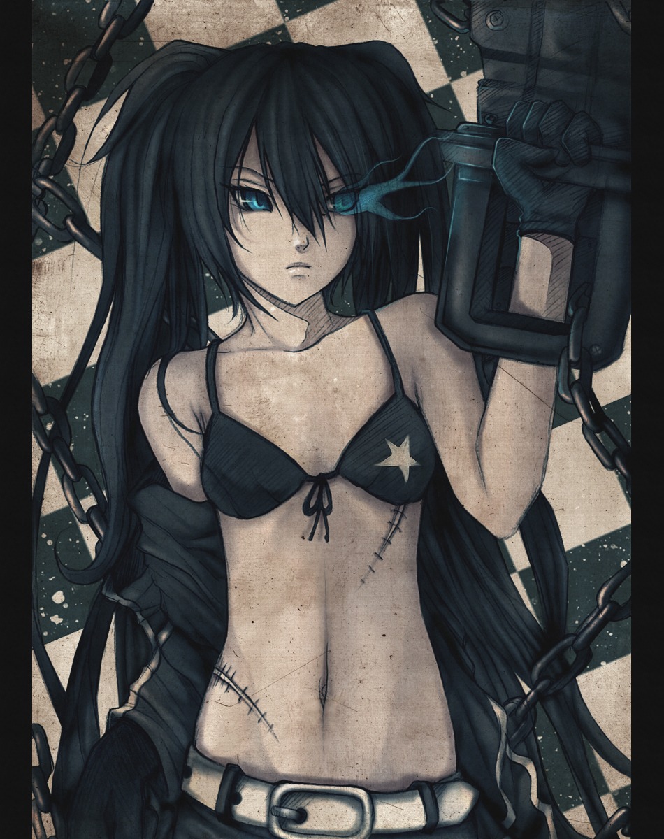 black_rock_shooter black_rock_shooter_(character) działo