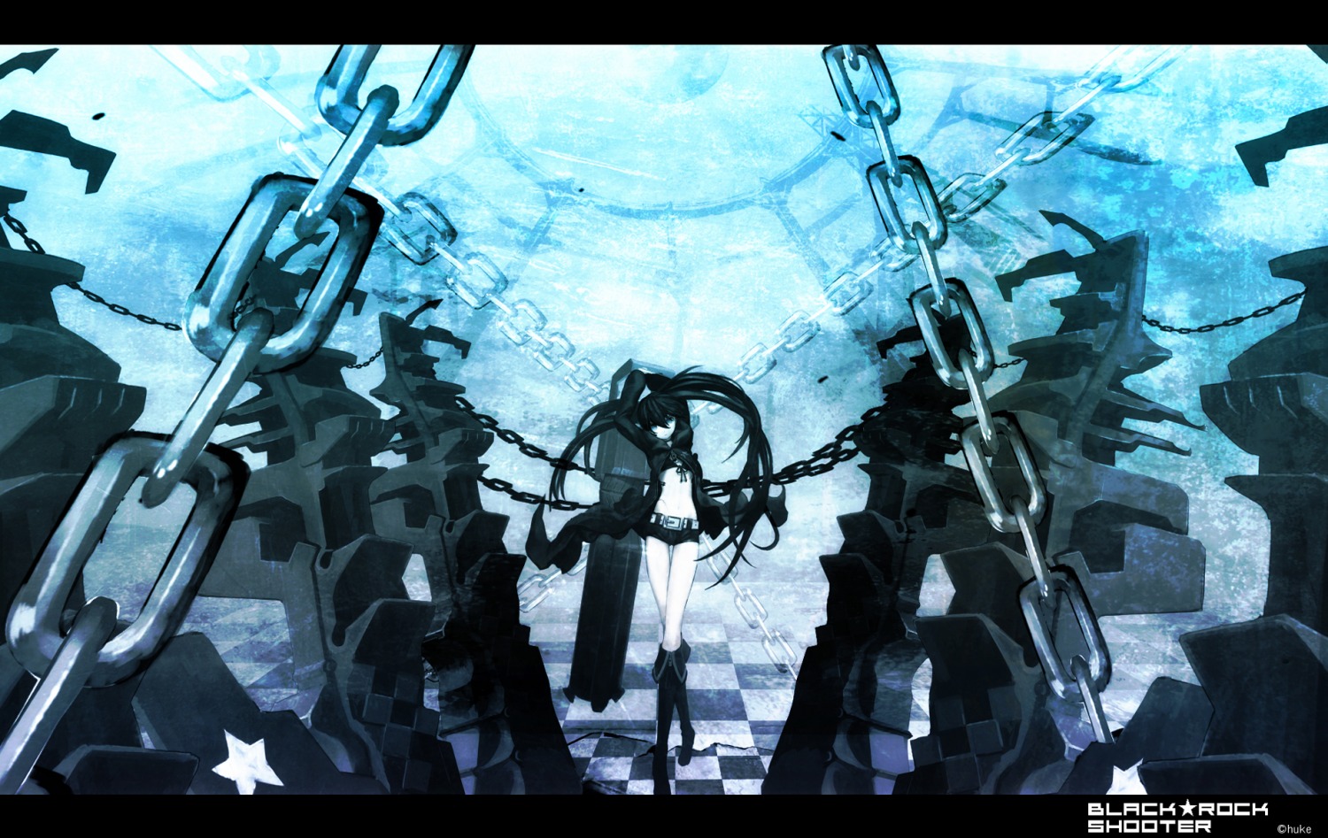 black_rock_shooter black_rock_shooter_(character) działo