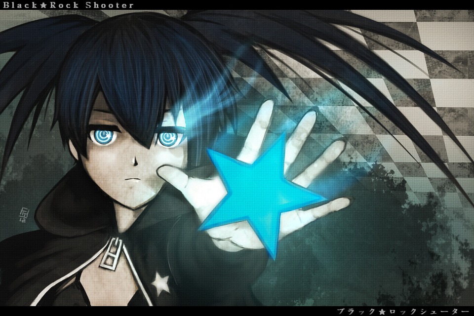 black_rock_shooter black_rock_shooter_(character) gwiazdka