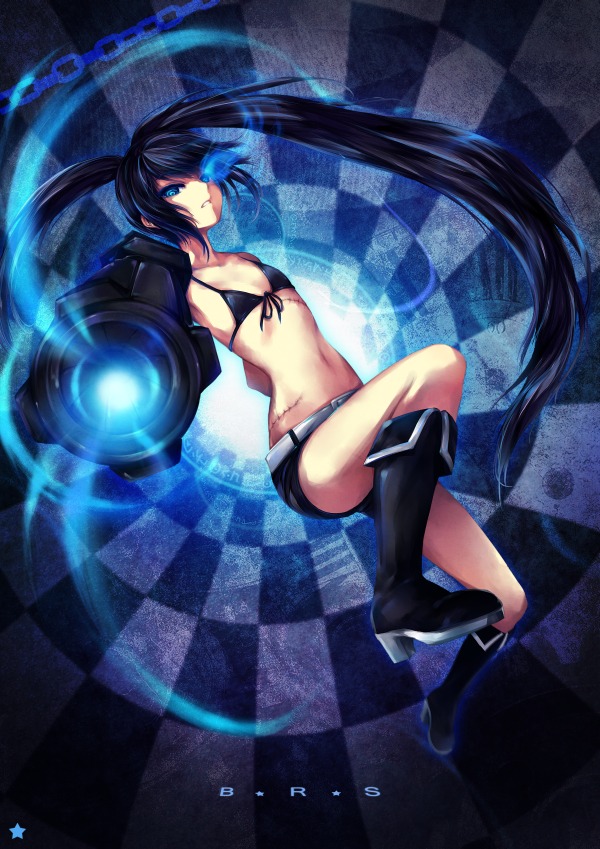 black_rock_shooter black_rock_shooter_(character) działo