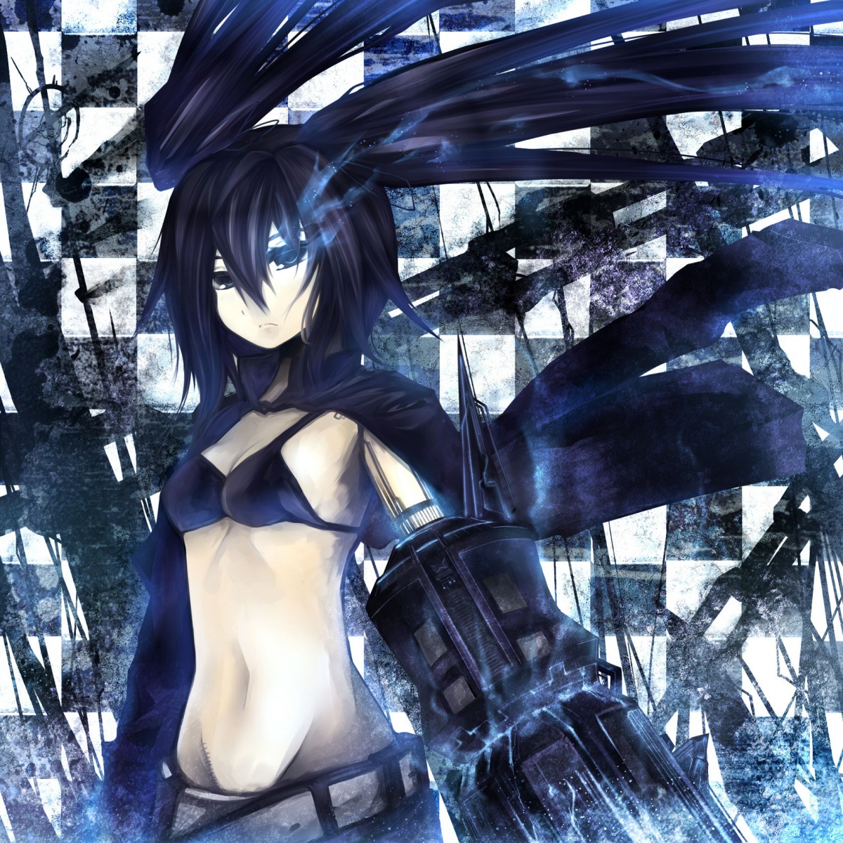 black_rock_shooter black_rock_shooter_(character) działo